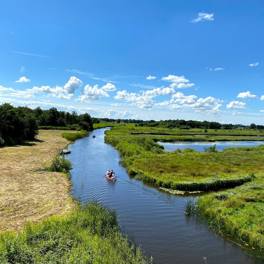 Varen in de weerribben Wieden, Blokzijl